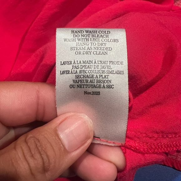 Z Supply Mavis Hot Pink/Ref Floral Modi Dress Size Médium Front Cut Out - Picture 11 of 11